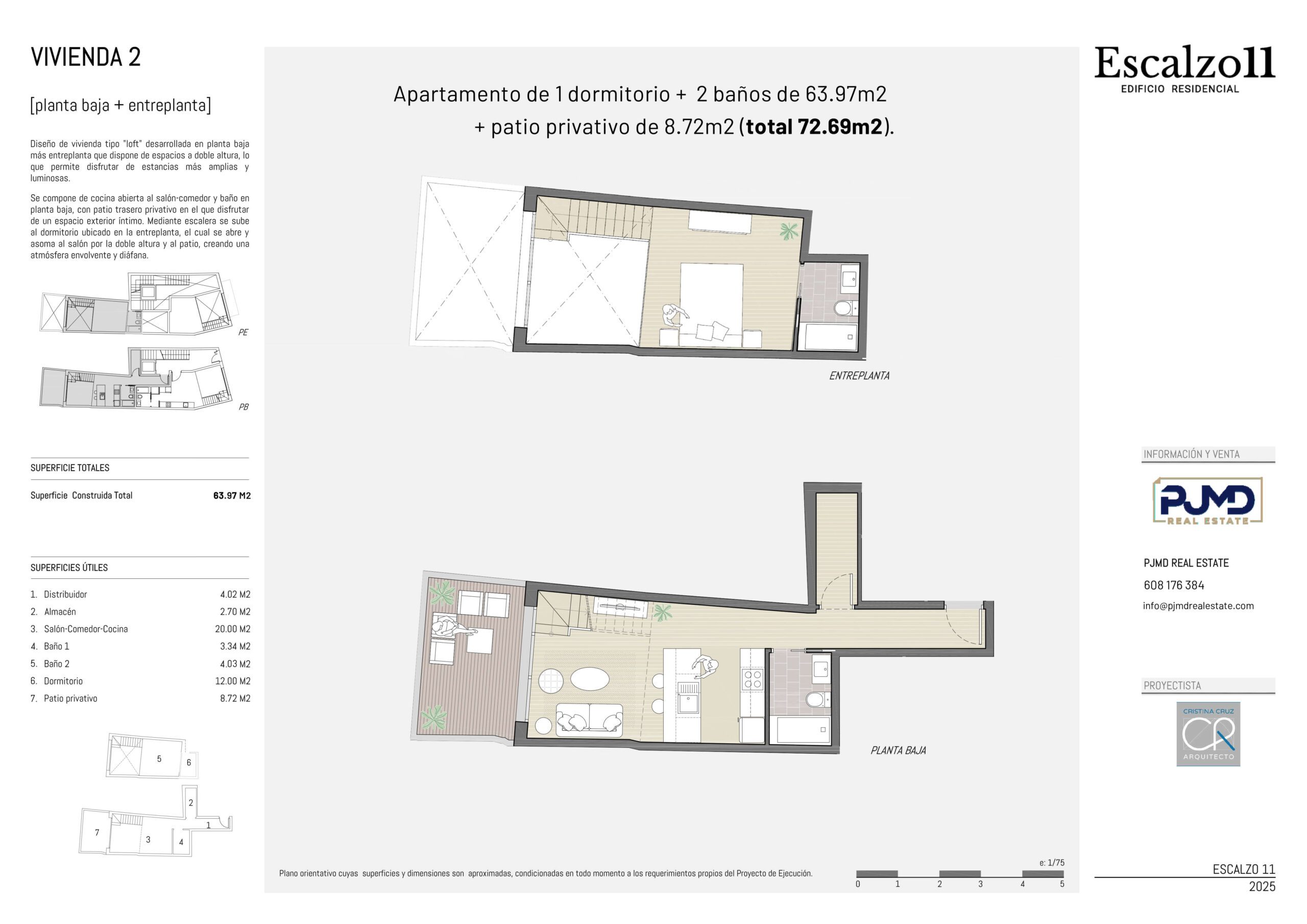 Plano de vivienda 2 - Escalzo 11